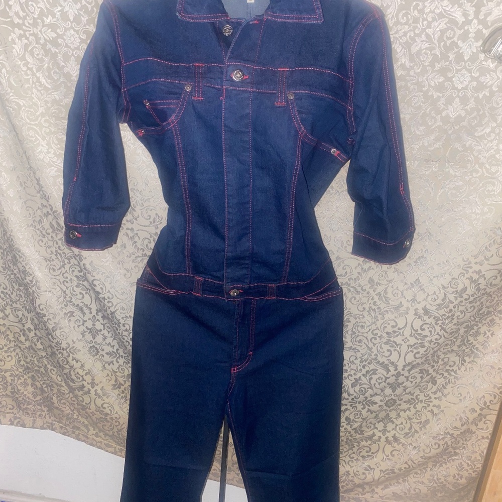 D&G Vintage Stretch Denim Suit/ Set.  Sz 28/Jkt L